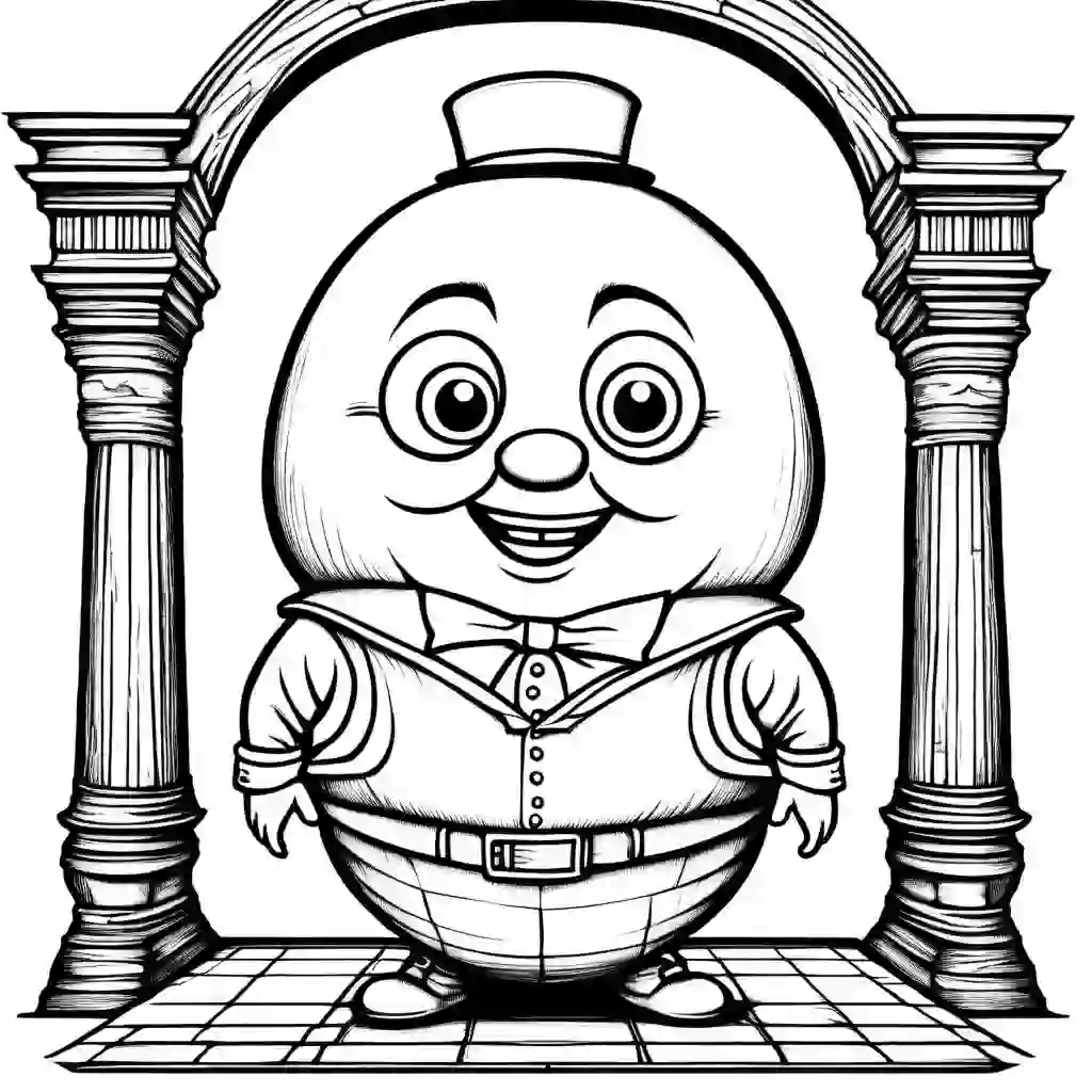 Humpty Dumpty coloring pages